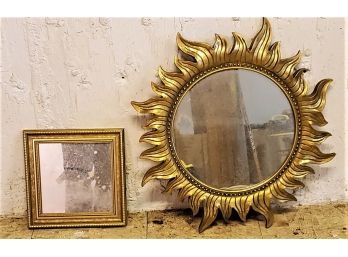 Two Glt Framed Mirrors