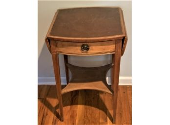 Genuine Mahogany Dropleaf Side Table By Imperial Furniture, Grand Rapids