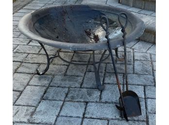 Metal Fire Pit With Tools