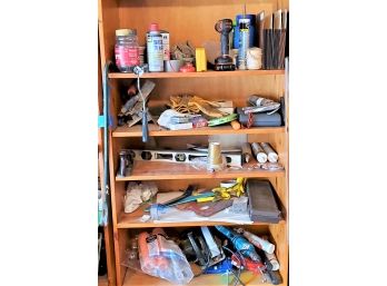 Shelf Lot Of Assorted Tools