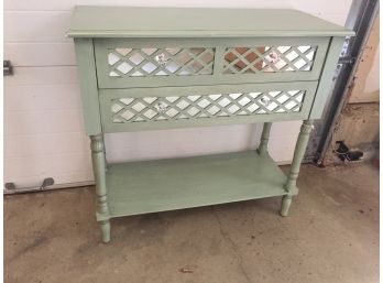 Mirrored Lattice Accent Table