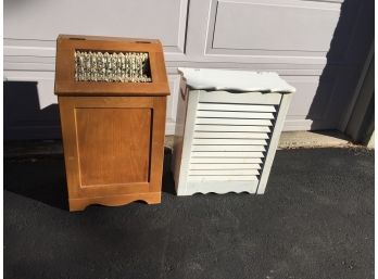 Vintage Wooden Clothes Hampers