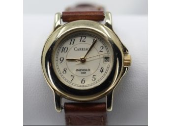 Carriage Brand Ladies Watch W Leather Strap