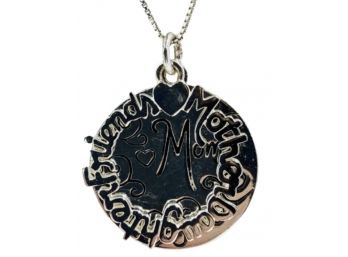 Dual-Piece, Dual-Sided FriendsMotherDaughter Pendant  Necklace