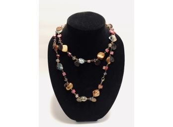 40' Multicolor Glass Necklace