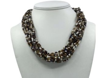 Multi-Color Layered Luxury Bead Necklace