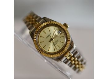 Classy Gruen Fashion Watch W Gold & Silver Band