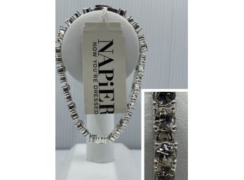 Napier Silver And Jewel Bracelet