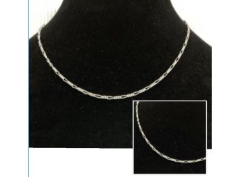 Monet Silver Chain Statement Necklace