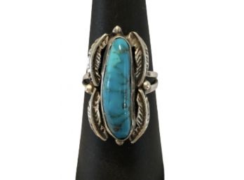 Turquoise And Sterling Ring