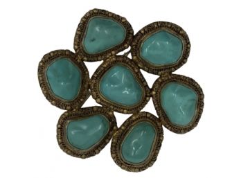 Turquoise Vintage Brooch