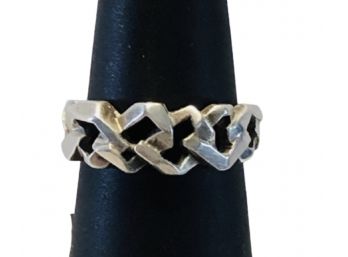 Sterling Chain Link Ring