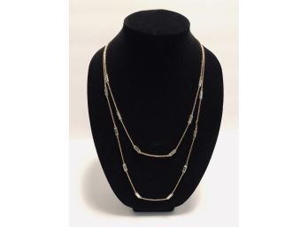 J. Crew Double-Strand Station Necklace