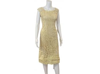 Elegant Silk-Lined Sequined Dress, Size Medium