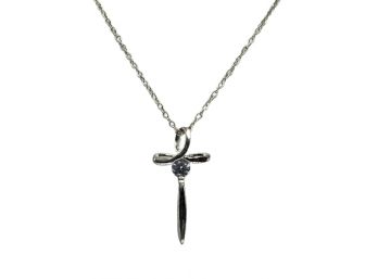 .925 Sterling Cross Pendant Necklace