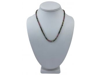 Semi-Precious Multi-Stone Hand-Beaded Necklace