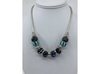 Glass Bead (Pandora?) Necklace