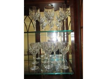 12 Waterford Wine Glasses