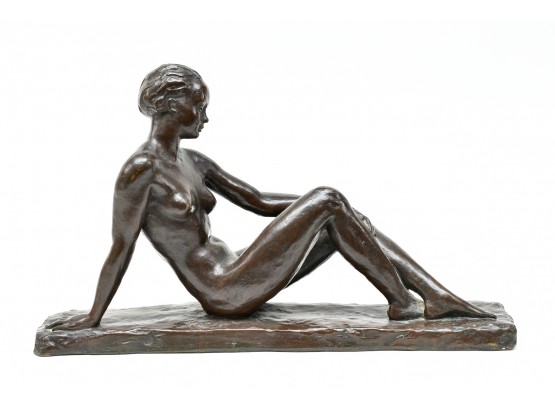 Bronze Sculpture Of Nude Female