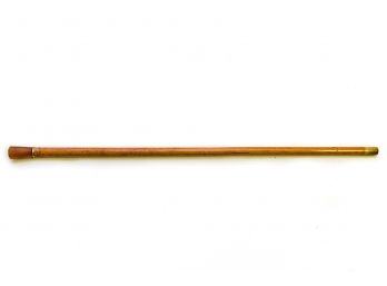 Wood Walking Stick With 22K Gold Collar