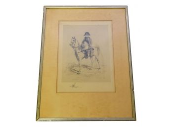 Signed Antique Jean-Louis-Ernest Meissonier (French, 1815-1891) Framed Etching 1906