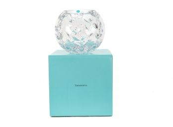 New! Tiffany & Co. 'Floral Vine Rose' Crystal Bowl