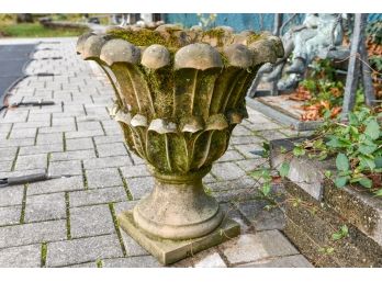 Cast Stone Planter On A Pedestal Base