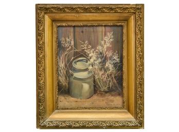 Signed Eleanor Bucklin Still-life Oil On Canvas Painting