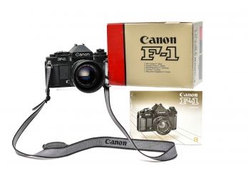 Canon F-1 Camera And Lense