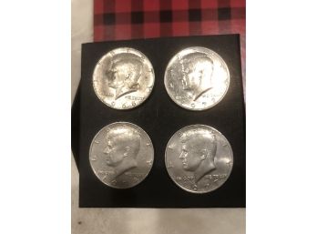 Kennedy Half Dollar 1968, 1972, 1974 & 1977