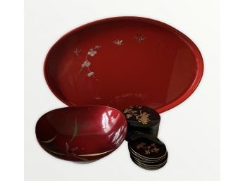 Vintage Japanese Lacquerware Lot A