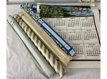 5 Vintage Calendar Towels