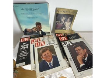 JFK Memorabilia - Records, Book, Magazines