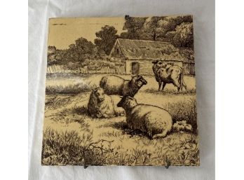 Antique Tile  - Sheep