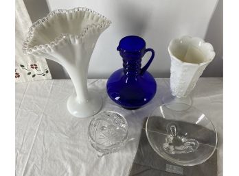 Beautiful Steuben Signed Bowl & Glass Vase Lot