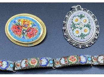 Beautiful Micro-Mosaic Jewelry From Italy