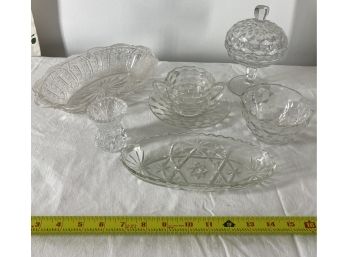 Pressed Glass Serving Pieces