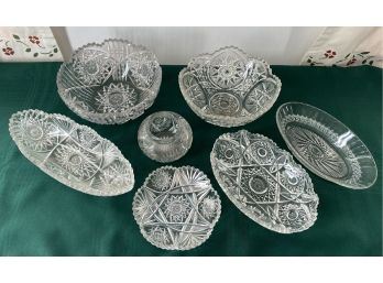 Beautiful Cut Glass Serving Pieces