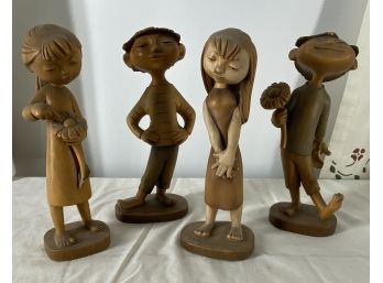 Mid-Century Modern Wooden Figures