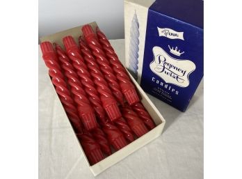 Regency Twist Red Candles