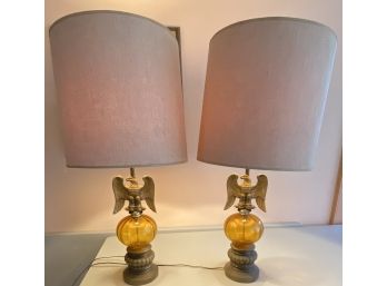 Set Of Eagle Table Lamps