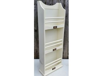 Painted White Shelf Unit - For Office, Pantry, Or Wherever Your Heart Desires!