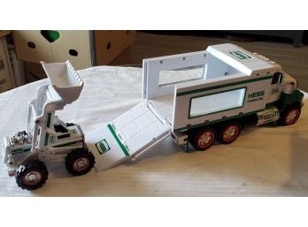 2008 HESS Toy Truck & Front Loader With Lights & Sounds