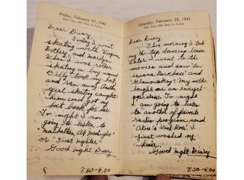 Diary Of A 1942 American Teenage School Girl (During World War II). They Didn't Instagram Or Facebook In 1942!