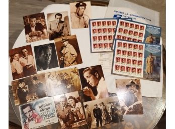 60 STAMPS (3 Sheets) Humphrey Bogart Unused 32 Cents US Postage Stamps Bogart Collectibles,13Post Cards Lot3/3