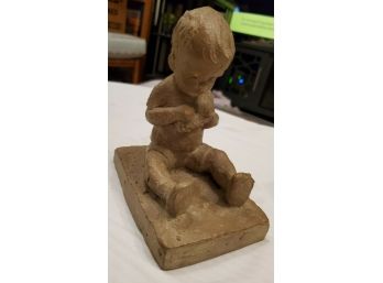 VINTAGE HAEGER POTTERIES INC MACOMB, ILLINOIS - SCULPTOR MARTIE STRUBEL- CLAY FIGURINE