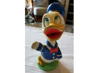 Circa Late 1960s - Donald Duck Dressed In Sailor Suit BOBBLE HEAD Doll - Walt Disney Productions 6 1/2' Tall
