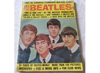 1964 'all About The Beatles' Magazine No. 1 - Full Of The Beatles Photos & Articles