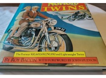 'The Norton Twins' Post War Norton Motocycles -1st Edit,100 Photos, Color DJ, By Roy Bacon, DominatorCommando