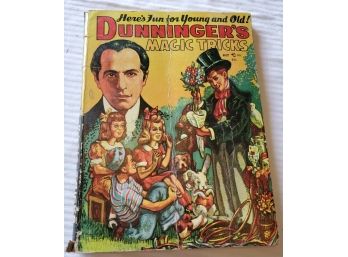 Rare Copy Of 'Dunninger's Magic Tricks -Here's Fun For The Young And Old!' 1951 Soft Cover